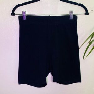 Black biker shorts